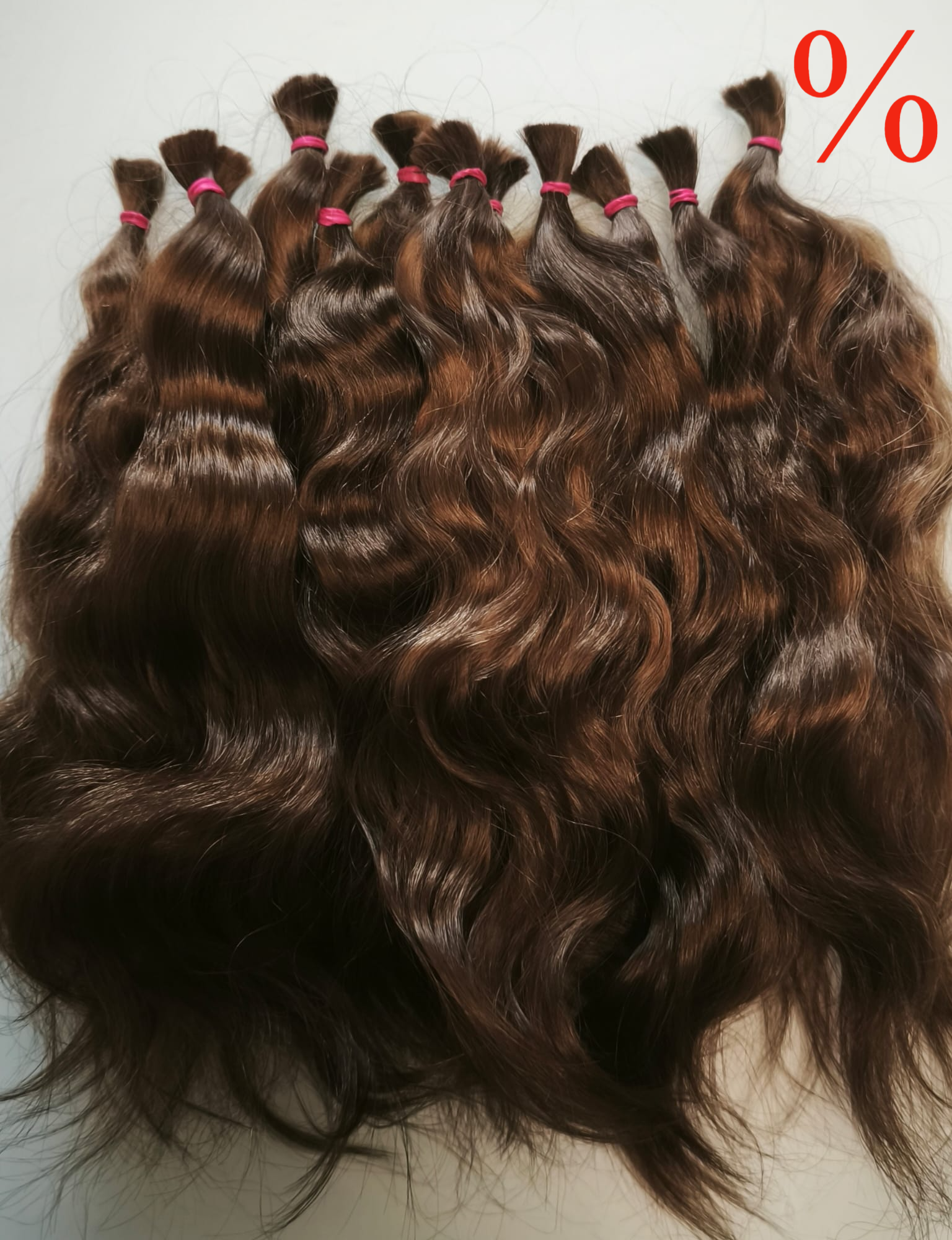Brown Wavy 18-20cm